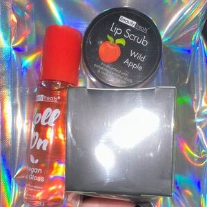 Roll On Lip Gloss, Lip Mask, and Lip Scrub Set - Apple